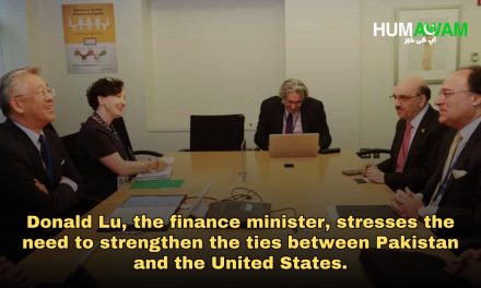 Donald Lu, Finance Minister Stress Strengthening Pak-US Bilateral Ties