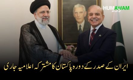 ایران کے صدر کے دورہ پاکستان کا مشترکہ اعلامیہ جاری