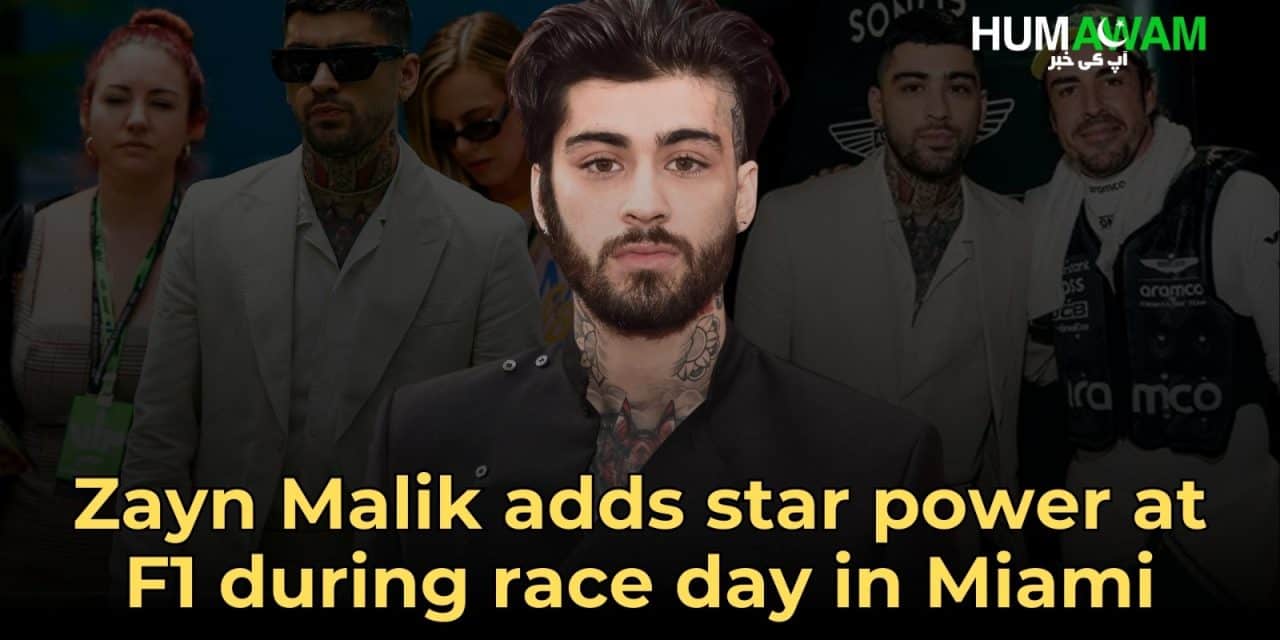 Zayn Malik Adds Star Power At F1 During Race Day In Miami